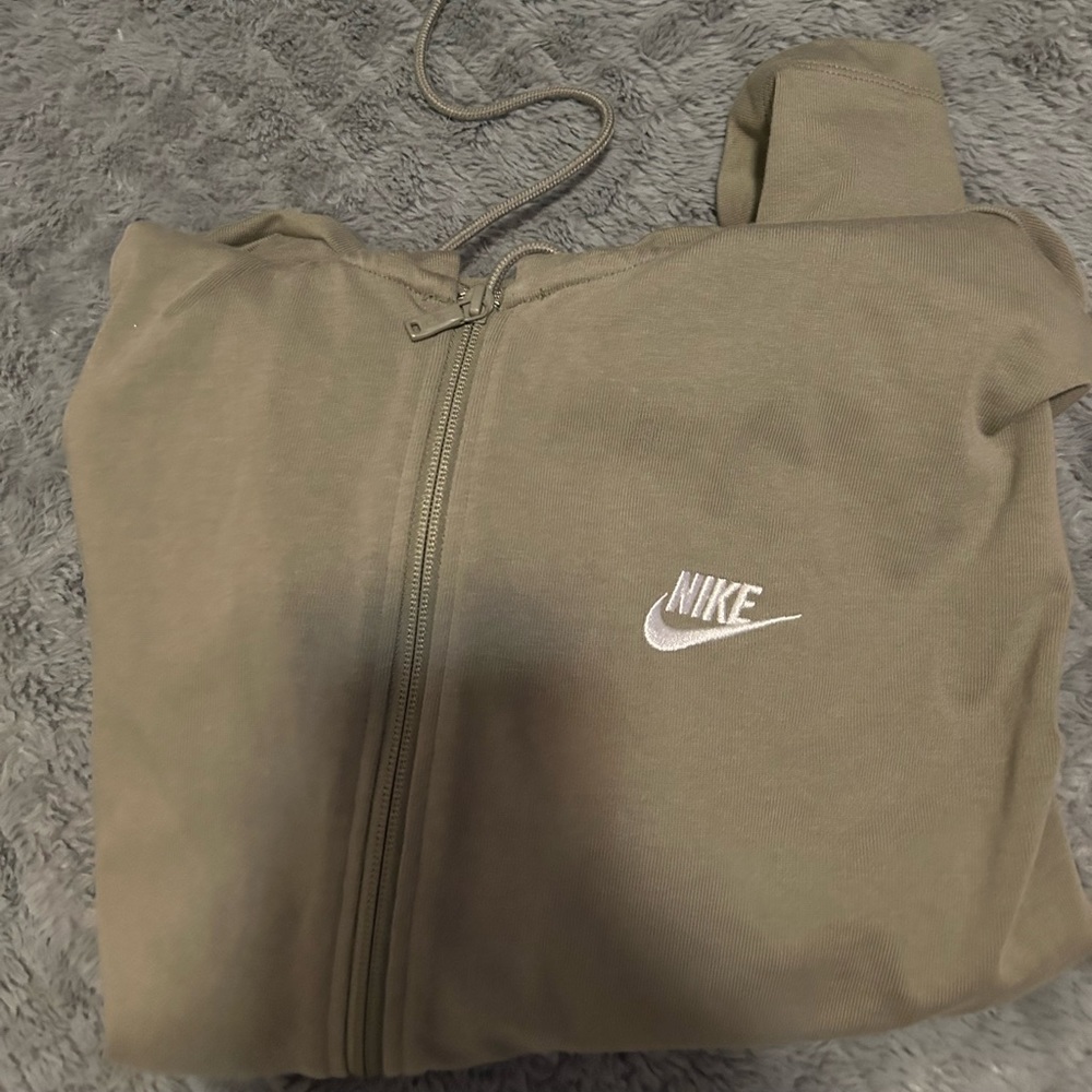 Nike Green Full length Zipup Hoodie